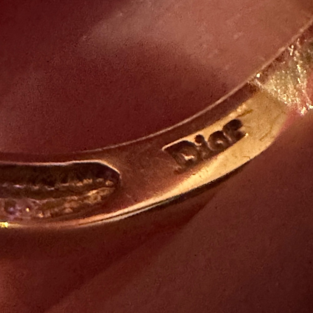 🚫🚫🚫SOLD Dior 750 18k gold coral ring - Picture 4 of 9